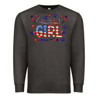 Smoke all american girl doodle letters Premium Sweatshirt - CowCowDesign
