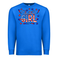 True Royal all american girl doodle letters Premium Sweatshirt - CowCowDesign
