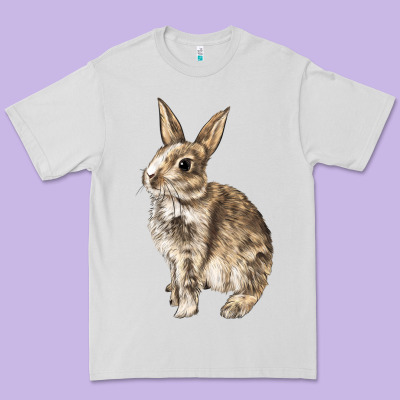 Rabbit Premium Tee Designed By Lillyallendesigns
