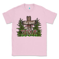 Bubblegum Pink the real gift is jesus Classic Tee - CowhideDigitalArt