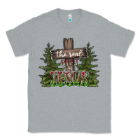 Heather Grey the real gift is jesus Classic Tee - CowhideDigitalArt