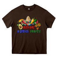 Chocolate Brown hispanic heritage month Heavy Core Tee - BundleAndBundleShop