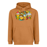 Meerkat school bus coffee cups Heavyweight Hoodie - OliviaCreatesArt