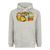 Moon Dust school bus coffee cups Heavyweight Hoodie - OliviaCreatesArt