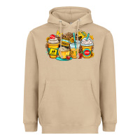 Mushroom school bus coffee cups Heavyweight Hoodie - OliviaCreatesArt