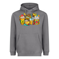 Storm school bus coffee cups Heavyweight Hoodie - OliviaCreatesArt