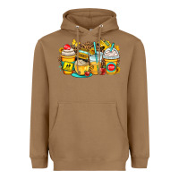 Toasted Coconut school bus coffee cups Heavyweight Hoodie - OliviaCreatesArt
