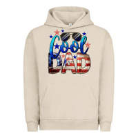 Pigment French Oak Cool American Dad 4th of July Urban Hoodie - LillyAllenDesigns