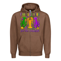 Chestnut I'm just here for the Crawfish Zipper Hoodie - HowdyJamesFarm