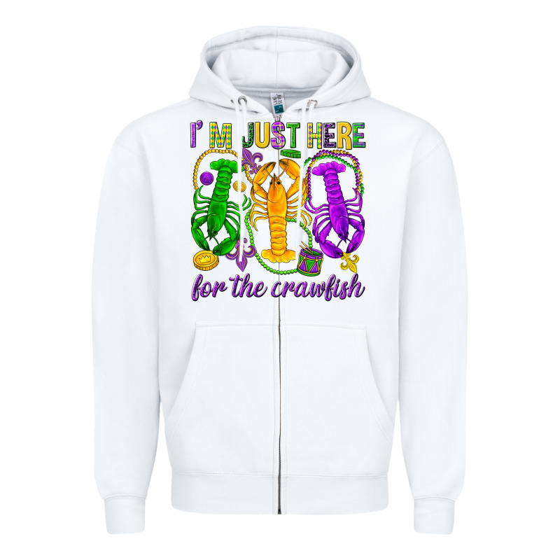 I'm Just Here For The Crawfish Zipper Hoodie by HowdyJamesFarm | Teevron