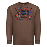 Chestnut All American Girl Premium Sweatshirt - CowCowDesign