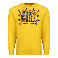 Lemon All American Girl Premium Sweatshirt - CowCowDesign