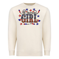 Sandshell All American Girl Premium Sweatshirt - CowCowDesign