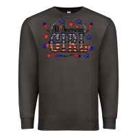 Smoke All American Girl Premium Sweatshirt - CowCowDesign