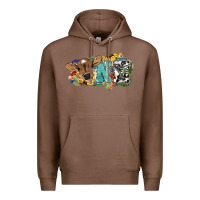 Chestnut One baby Cow Premium Hoodie - HowdyJamesFarm