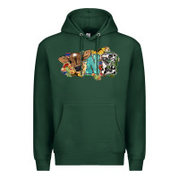 Sports Green One baby Cow Premium Hoodie - HowdyJamesFarm