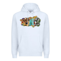 White One baby Cow Premium Hoodie - HowdyJamesFarm