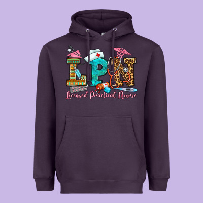 Licensed Practical Nurse Heavyweight Hoodie Designed By Oliviacreatesart