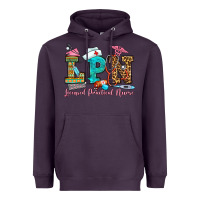Plum licensed practical nurse Heavyweight Hoodie - OliviaCreatesArt