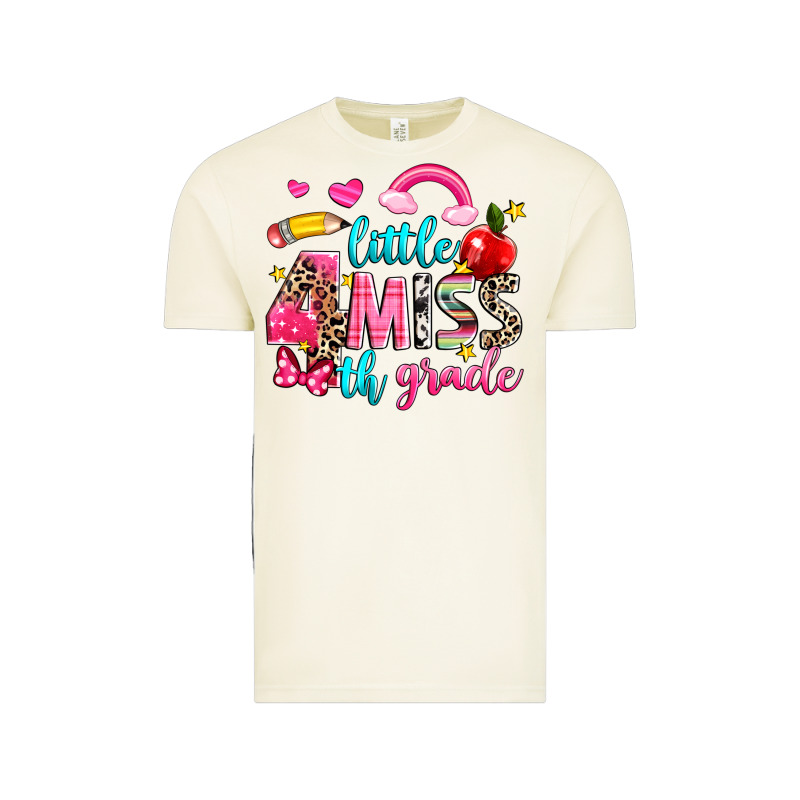 Little Miss Fourth Grade Vintage Tee by NancyCooperArtShop | Teevron