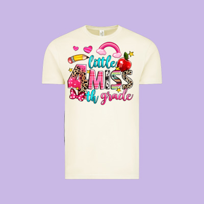 Little Miss Fourth Grade Vintage Tee Designed By Nancycooperartshop