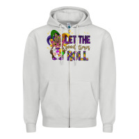 Dove Grey Let the good times roll with gnome Zipper Hoodie - HowdyJamesFarm