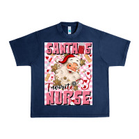 Navy santas favorite nurse Urban Heavy Tee - MaliasSmallBusiness