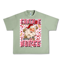 Oil Green santas favorite nurse Urban Heavy Tee - MaliasSmallBusiness