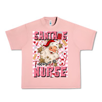 Salmon santas favorite nurse Urban Heavy Tee - MaliasSmallBusiness