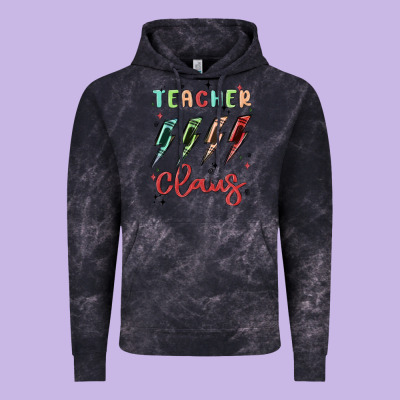 Teacher Claus Vintage Hoodie Designed By Maliassmallbusiness