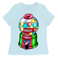 Baby Blue candy machine Ladies Tee - AdoDesignShop
