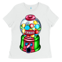 White candy machine Ladies Tee - AdoDesignShop