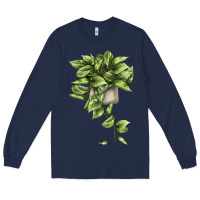Navy Golden Pothos Long Sleeve Tee - LillyAllenDesigns