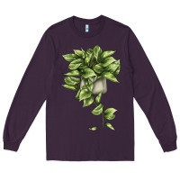 Plum Golden Pothos Long Sleeve Tee - LillyAllenDesigns