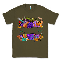 Army Green halloween nurse pumpkin custom name Classic Tee - NancyCooperArtShop