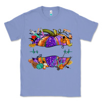 Colony Blue halloween nurse pumpkin custom name Classic Tee - NancyCooperArtShop