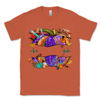 Copper halloween nurse pumpkin custom name Classic Tee - NancyCooperArtShop