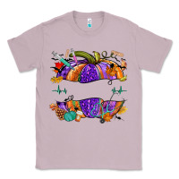 Lilac halloween nurse pumpkin custom name Classic Tee - NancyCooperArtShop