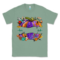 Sage halloween nurse pumpkin custom name Classic Tee - NancyCooperArtShop
