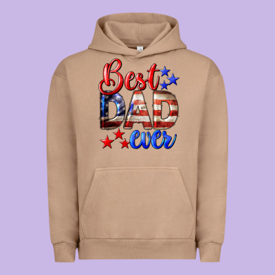 Best Dad Ever 4th Of July Urban Hoodie Designed By Lillyallendesigns
