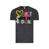 Vintage Black my first day of 4th grade Vintage Tee - NancyCooperArtShop