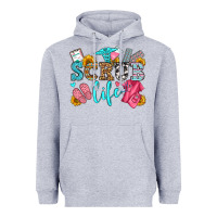 Heather Grey scrub life olivia Heavyweight Hoodie - OliviaCreatesArt
