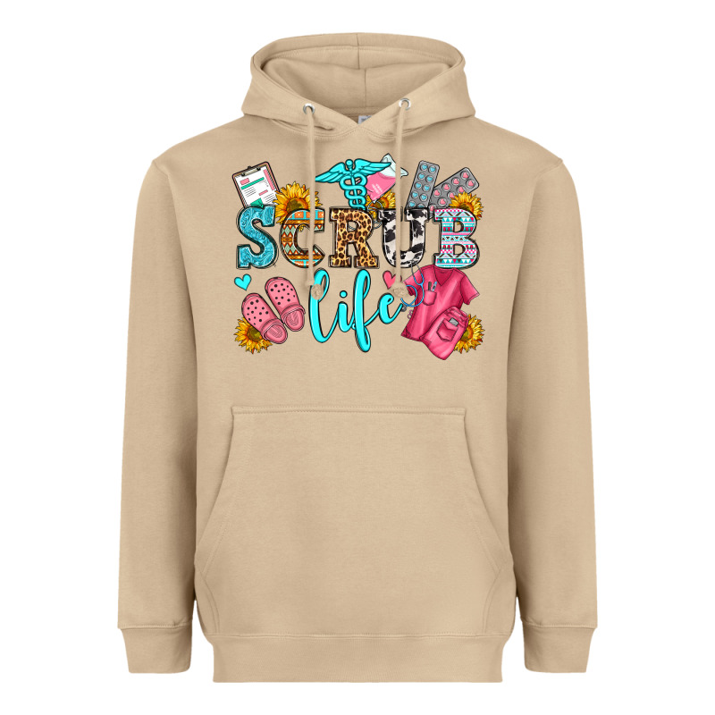 Scrub Life Olivia Heavyweight Hoodie by OliviaCreatesArt | Teevron