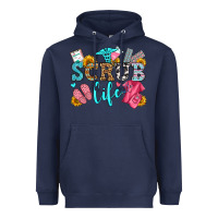 Navy scrub life olivia Heavyweight Hoodie - OliviaCreatesArt