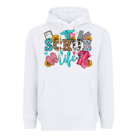White scrub life olivia Heavyweight Hoodie - OliviaCreatesArt