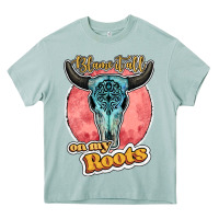 Arona blame it all on my roots bull skull black Heavy Core Tee - JahusDesignShop