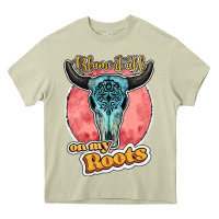 Mossy blame it all on my roots bull skull black Heavy Core Tee - JahusDesignShop