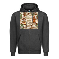 Charcoal Heather no talkie before coffee with gnomies Zipper Hoodie - TumblerDesignByShophia
