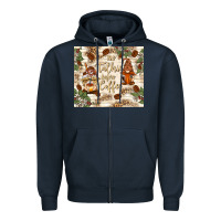 Navy no talkie before coffee with gnomies Zipper Hoodie - TumblerDesignByShophia