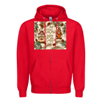 Red no talkie before coffee with gnomies Zipper Hoodie - TumblerDesignByShophia